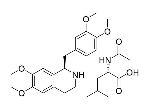 R-Tetrahydropapaverine N-acetyl-L-leucinate